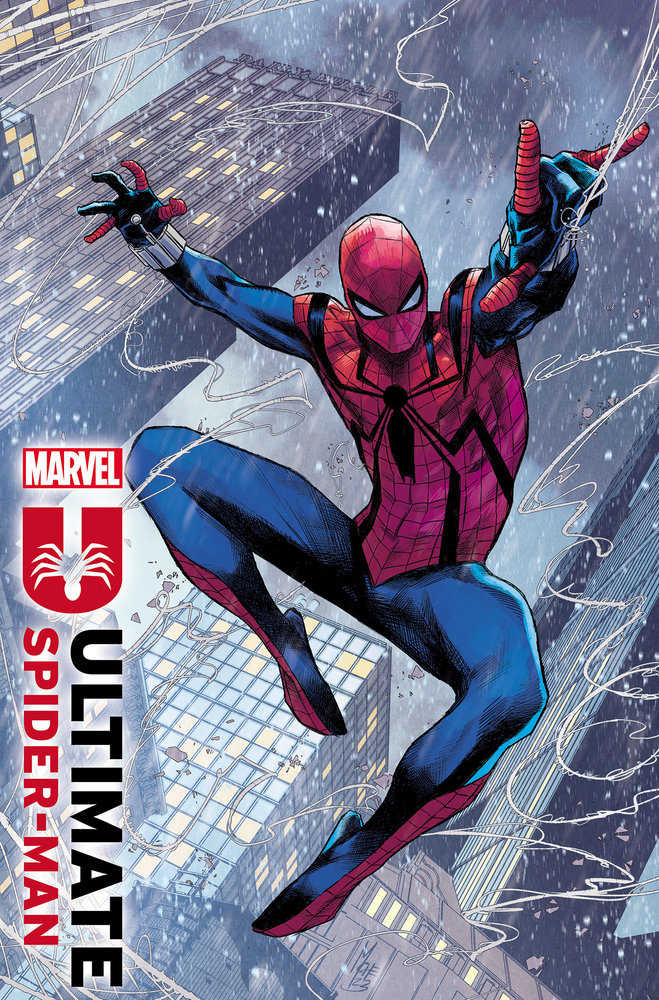 Ultimate Spider-Man 1 Marco Checchetto Costume Tease Variant B | Dragon's Lair Comics and Fantasy Houston TX