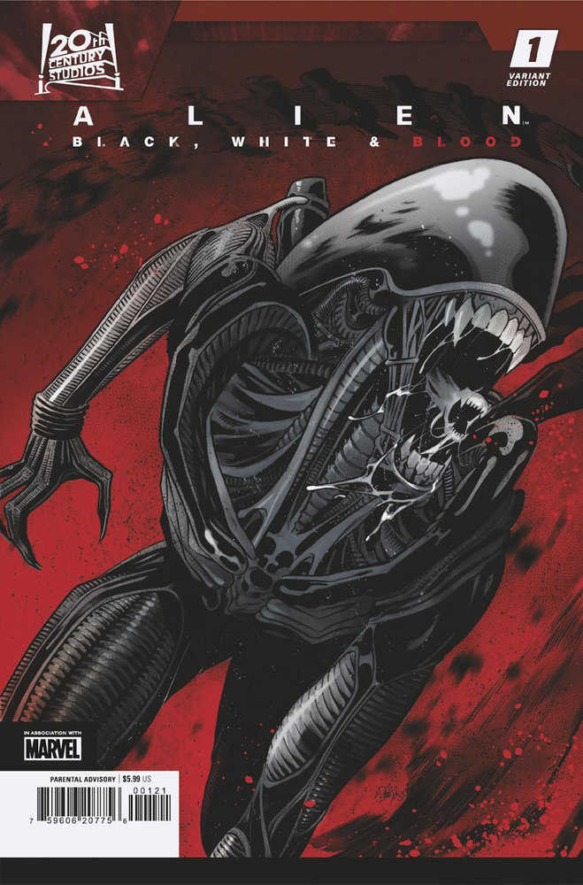 Alien: Black, White & Blood 1 Elena Casagrande Variant | Dragon's Lair Comics and Fantasy Houston TX