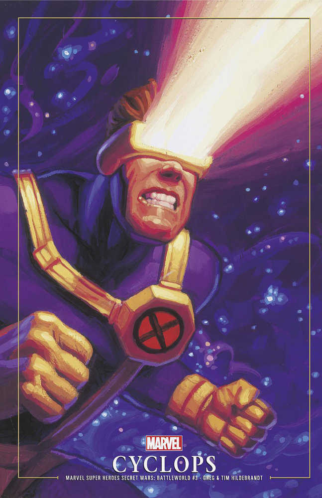 Marvel Super Heroes Secret Wars: Battleworld 3 Greg And Tim Hildebrandt Cyclops Marvel Masterpieces III Variant | Dragon's Lair Comics and Fantasy Houston TX