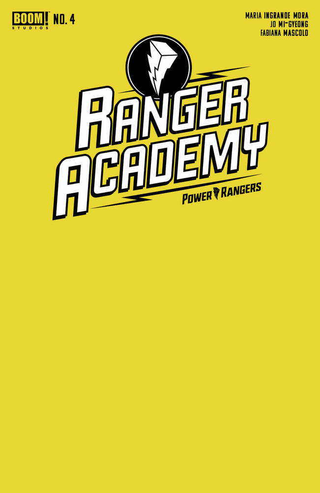 Ranger Academy #4 Cover B Yellow Blank Sketch Variant | Dragon's Lair Comics and Fantasy Houston TX