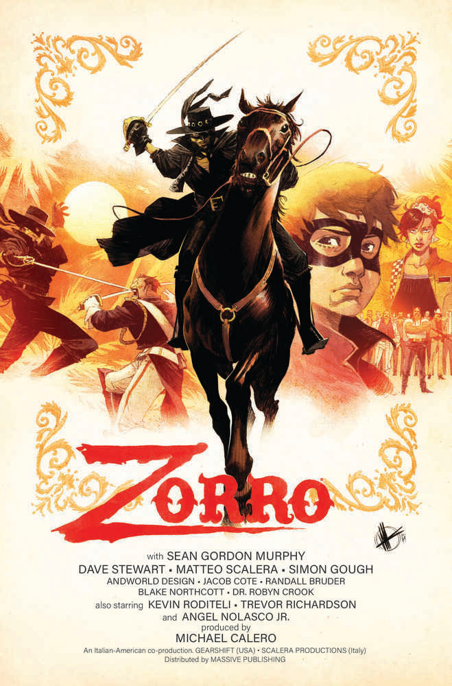 Zorro Man Of The Dead #1 (Of 4) Cover C Scalera Movie Poster H | Dragon's Lair Comics and Fantasy Houston TX