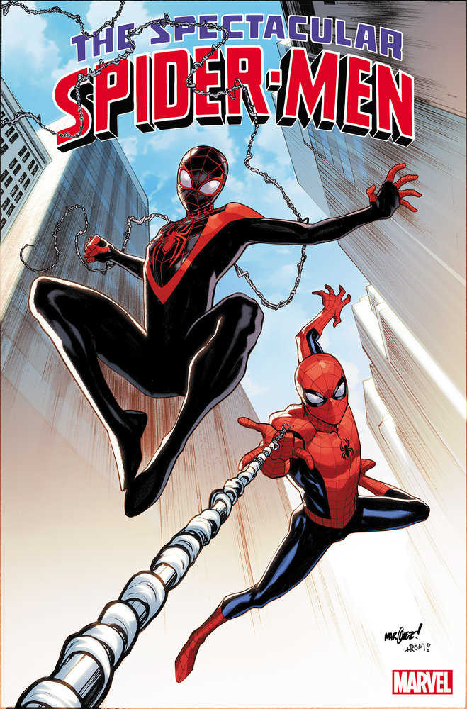 The Spectacular Spider-Men 1 David Marquez Foil Variant | Dragon's Lair Comics and Fantasy Houston TX