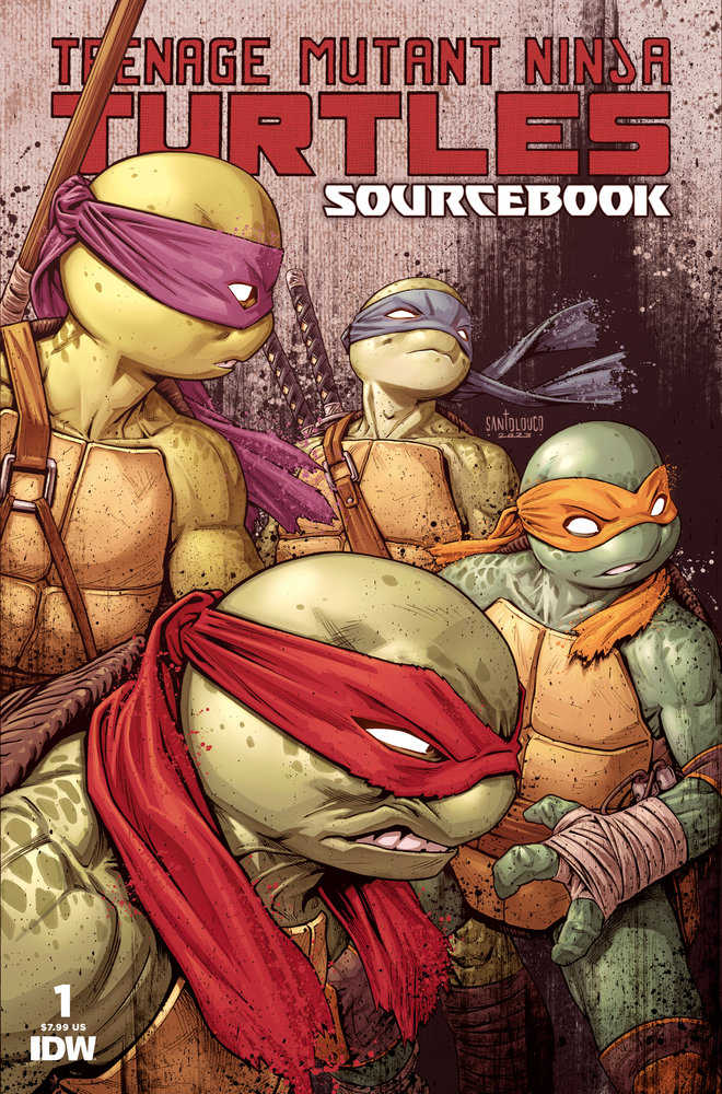 Teenage Mutant Ninja Turtles: Sourcebook #1 Cover A (Santolouco) | Dragon's Lair Comics and Fantasy Houston TX