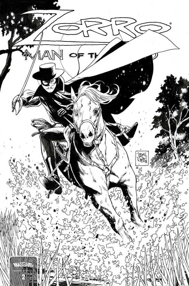 Zorro Man Of The Dead #2 (Of 4) Cover D 10 Copy Variant Edition Daniel Bw | Dragon's Lair Comics and Fantasy Houston TX