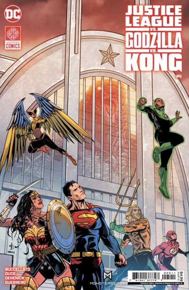 Justice League vs Godzilla vs Kong #5 (Of 7) Cover A Drew Johnson | Dragon's Lair Comics and Fantasy Houston TX