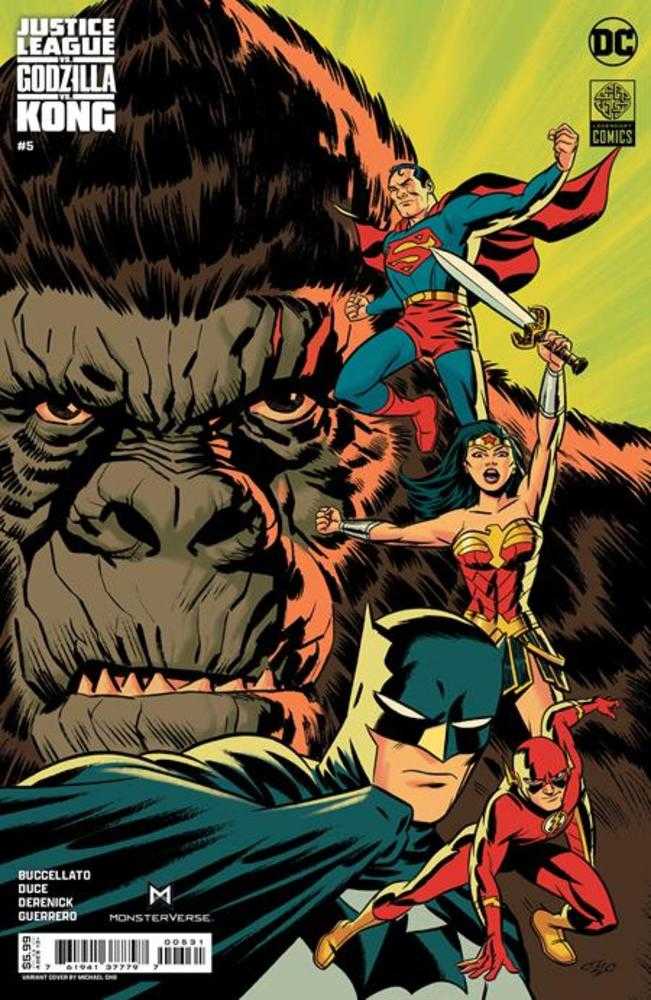 Justice League vs Godzilla vs Kong #5 (Of 7) Cover C Michael Cho Card Stock Variant | Dragon's Lair Comics and Fantasy Houston TX