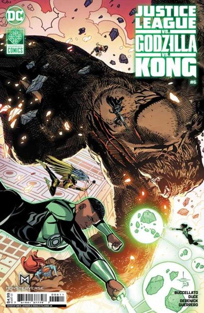 Justice League vs Godzilla vs Kong #6 (Of 7) Cover A Drew Edward Johnson | Dragon's Lair Comics and Fantasy Houston TX