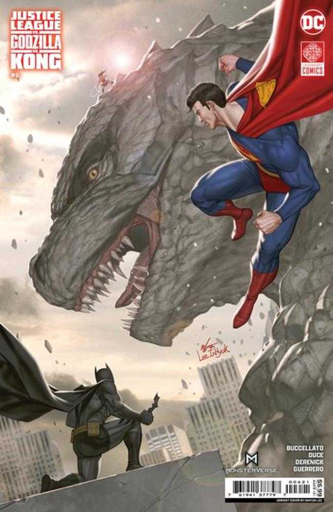 Justice League vs Godzilla vs Kong #6 (Of 7) Cover B Inhyuk Lee Card Stock Variant | Dragon's Lair Comics and Fantasy Houston TX