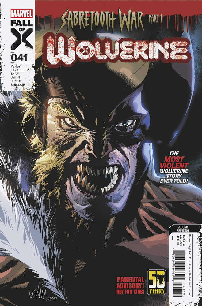 Wolverine 41 Leinil Yu 2nd Print Variant | Dragon's Lair Comics and Fantasy Houston TX