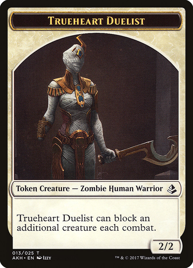 Trueheart Duelist Token [Amonkhet Tokens] | Dragon's Lair Comics and Fantasy Houston TX