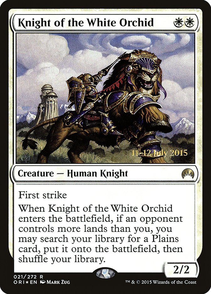 Knight of the White Orchid [Magic Origins Prerelease Promos] | Dragon's Lair Comics and Fantasy Houston TX