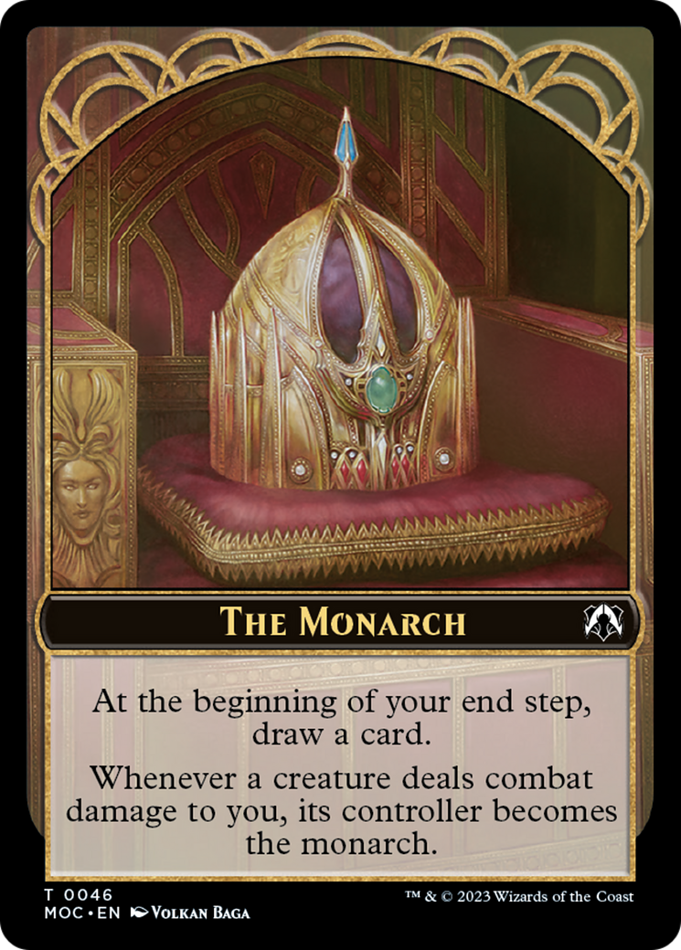 The Monarch // Shapeshifter Double-Sided Token [March of the Machine Commander Tokens] | Dragon's Lair Comics and Fantasy Houston TX