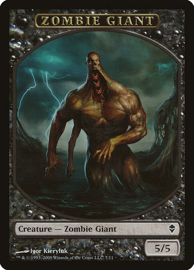 Zombie Giant Token [Zendikar Tokens] | Dragon's Lair Comics and Fantasy Houston TX