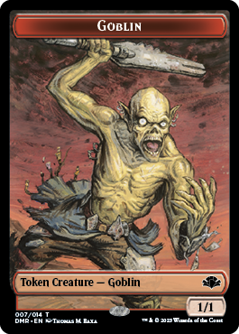 Goblin Token [Dominaria Remastered Tokens] | Dragon's Lair Comics and Fantasy Houston TX