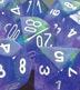 Chessex Borealis: Poly Purple/White Poly 7 Set | Dragon's Lair Comics and Fantasy Houston TX