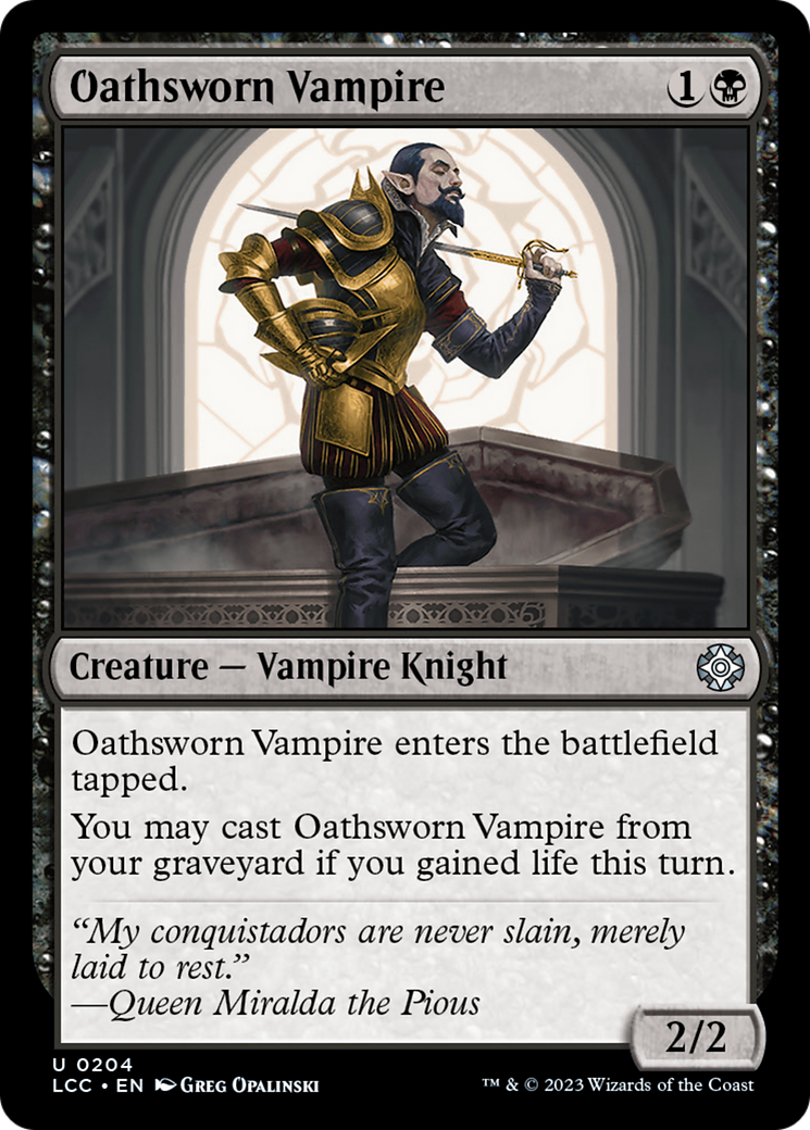 Oathsworn Vampire [The Lost Caverns of Ixalan Commander] | Dragon's Lair Comics and Fantasy Houston TX