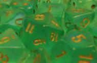 Chessex Borealis 2 Light Green/Gold Poly 7 Set | Dragon's Lair Comics and Fantasy Houston TX