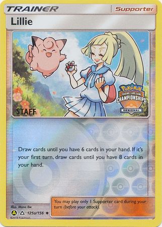 Lillie (125a/156) (Regional Promo Staff) [Sun & Moon: Ultra Prism] | Dragon's Lair Comics and Fantasy Houston TX