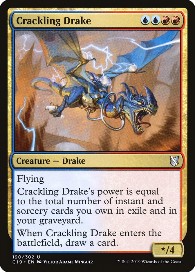 Crackling Drake [Commander 2019] | Dragon's Lair Comics and Fantasy Houston TX