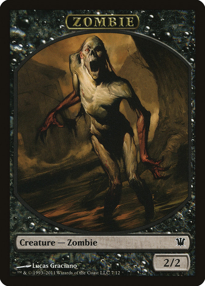 Zombie Token (7/12) [Innistrad Tokens] | Dragon's Lair Comics and Fantasy Houston TX