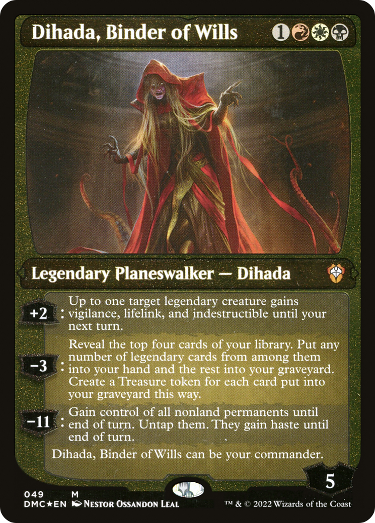 Dihada, Binder of Wills (Showcase Display Commander) [Dominaria United Commander] | Dragon's Lair Comics and Fantasy Houston TX