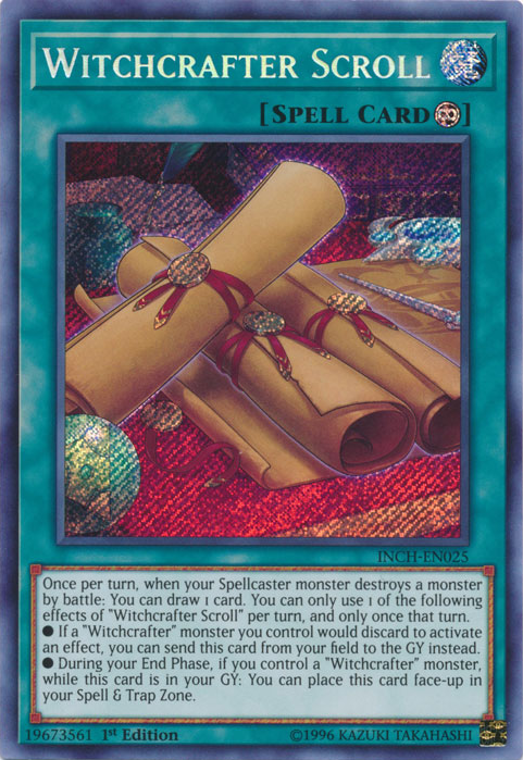 Witchcrafter Scroll [INCH-EN025] Secret Rare | Dragon's Lair Comics and Fantasy Houston TX