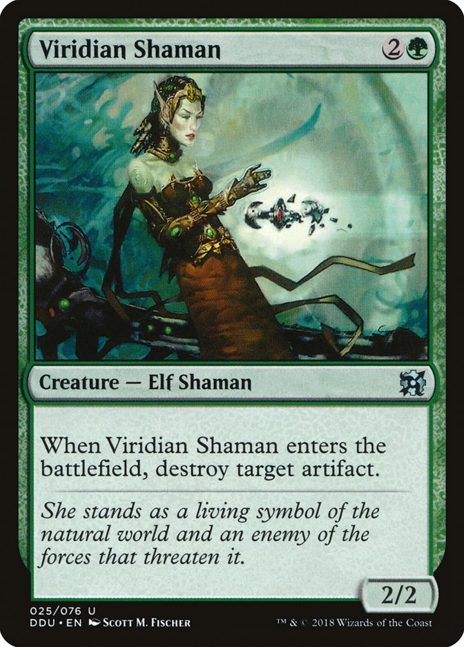 Viridian Shaman [Duel Decks: Elves vs. Inventors] | Dragon's Lair Comics and Fantasy Houston TX