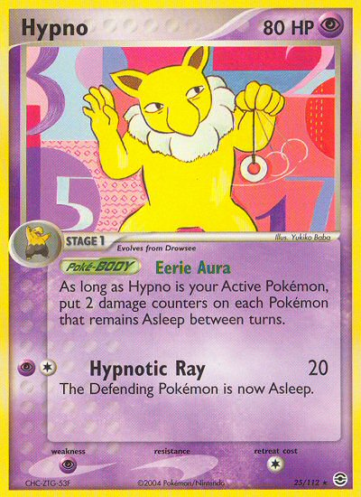 Hypno (25/112) [EX: FireRed & LeafGreen] | Dragon's Lair Comics and Fantasy Houston TX