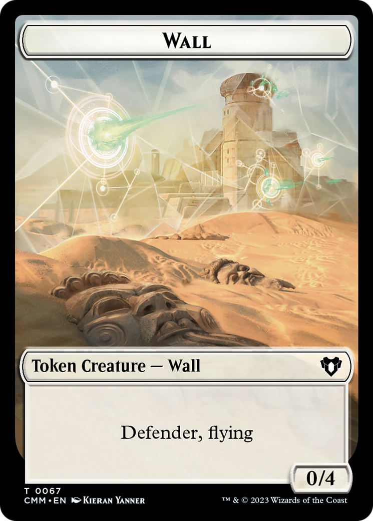 Wall // Kor Ally Double-Sided Token [Commander Masters Tokens] | Dragon's Lair Comics and Fantasy Houston TX