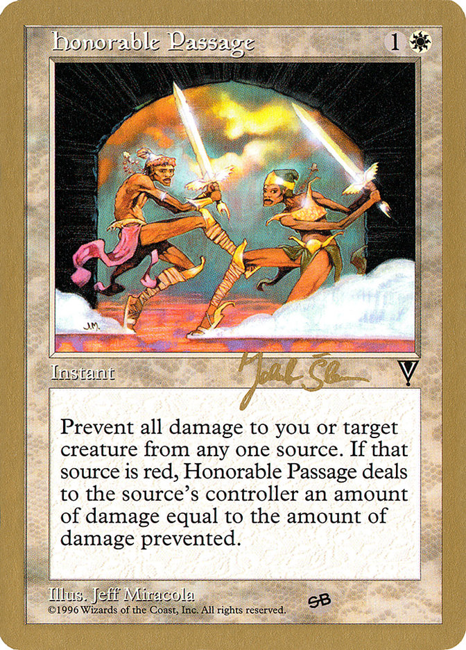 Honorable Passage (Jakub Slemr) (SB) [World Championship Decks 1997] | Dragon's Lair Comics and Fantasy Houston TX