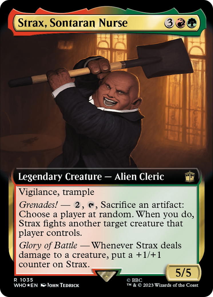 Strax, Sontaran Nurse (Extended Art) (Surge Foil) [Doctor Who] | Dragon's Lair Comics and Fantasy Houston TX