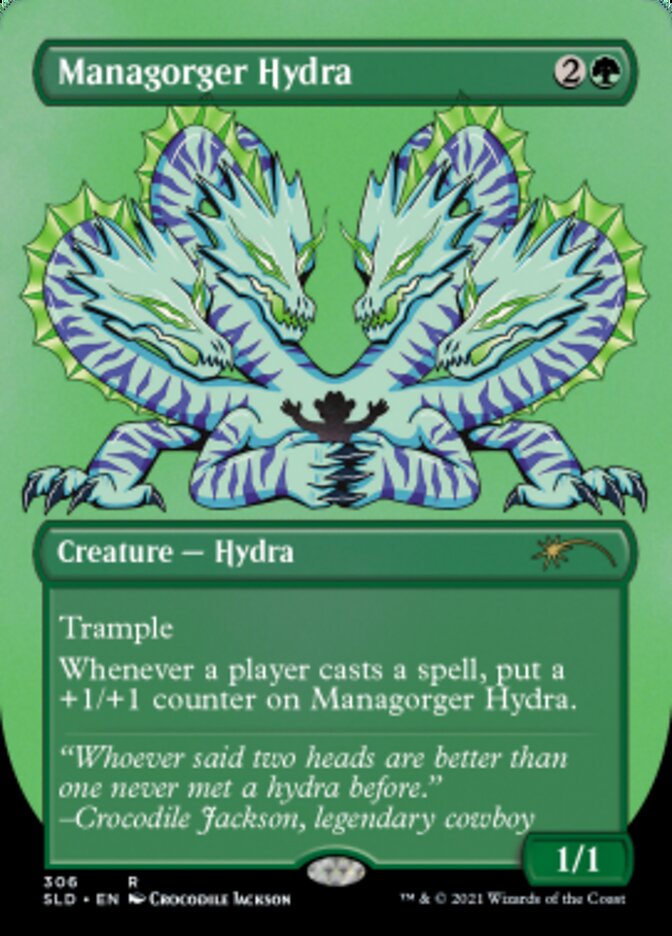 Managorger Hydra (Borderless) (Foil Etched) [Secret Lair Drop Series] | Dragon's Lair Comics and Fantasy Houston TX