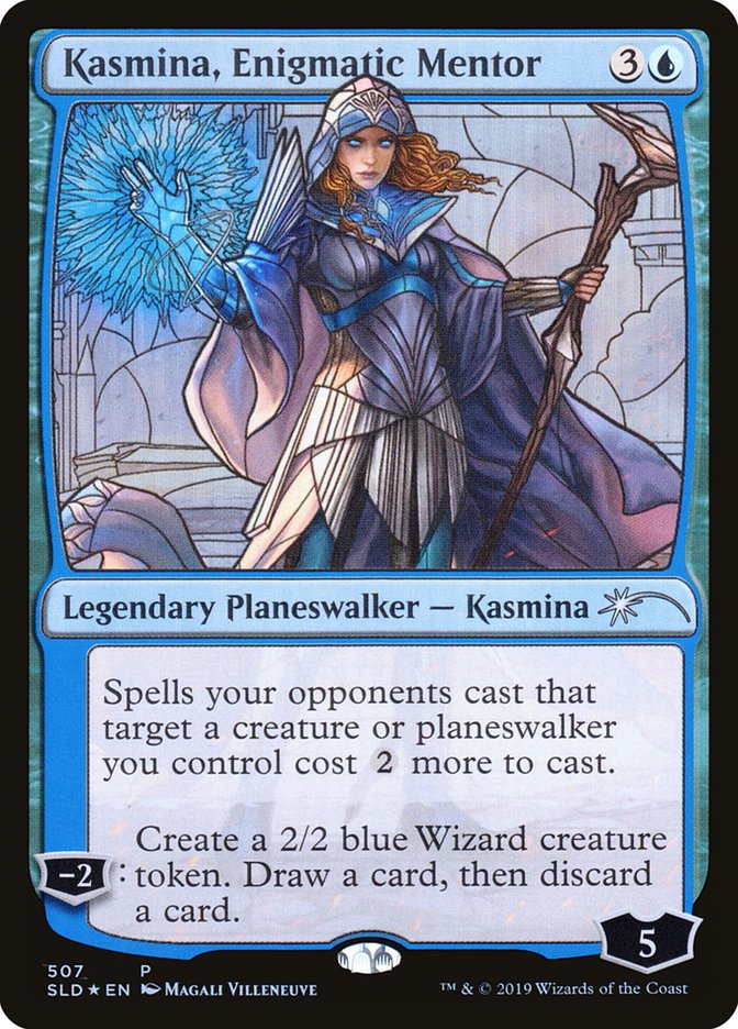 Kasmina, Enigmatic Mentor (Stained Glass) [Secret Lair Drop Promos] | Dragon's Lair Comics and Fantasy Houston TX