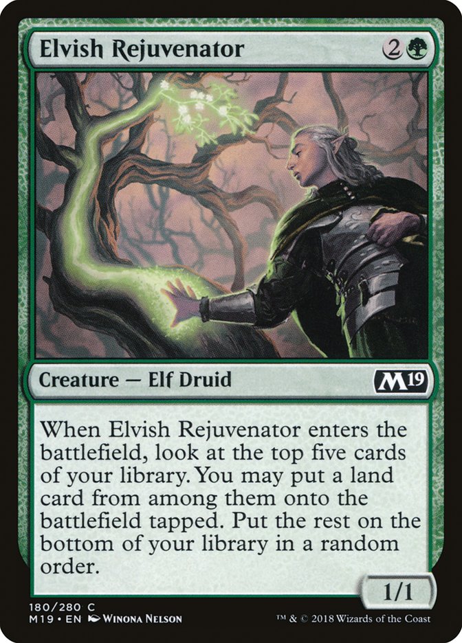 Elvish Rejuvenator [Core Set 2019] | Dragon's Lair Comics and Fantasy Houston TX