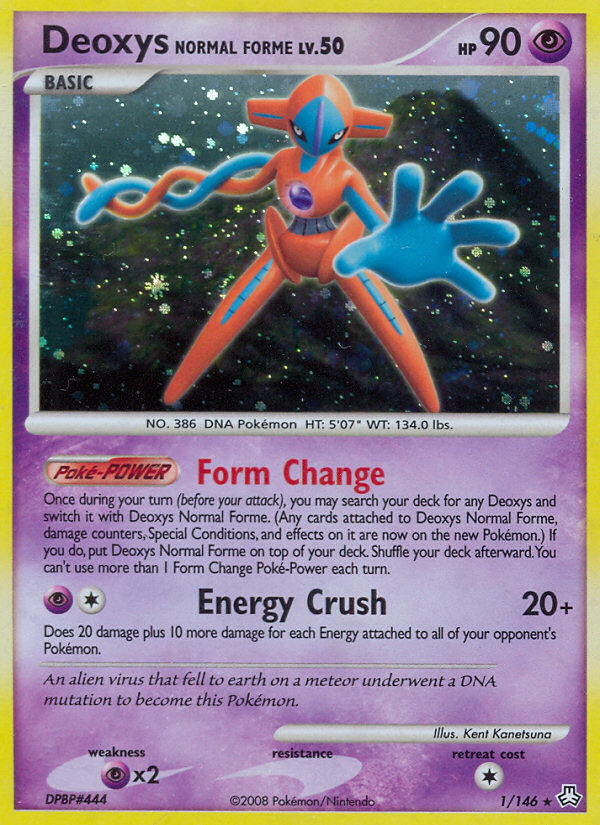 Deoxys Normal Forme (1/146) [Diamond & Pearl: Legends Awakened] | Dragon's Lair Comics and Fantasy Houston TX