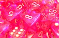 Chessex Borealis 2 12mm D6 Pink/Sliver 36 ct | Dragon's Lair Comics and Fantasy Houston TX