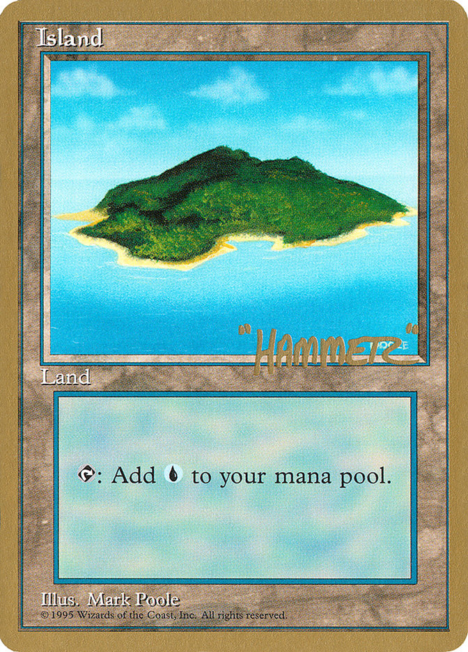 Island (shr367) (Shawn "Hammer" Regnier) [Pro Tour Collector Set] | Dragon's Lair Comics and Fantasy Houston TX