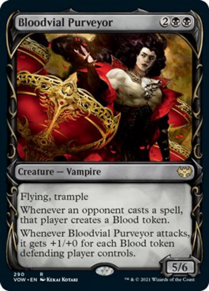 Bloodvial Purveyor (Showcase Fang Frame) [Innistrad: Crimson Vow] | Dragon's Lair Comics and Fantasy Houston TX