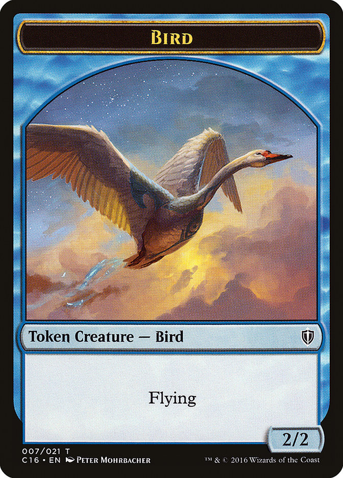 Bird Token (007/021) [Commander 2016 Tokens] | Dragon's Lair Comics and Fantasy Houston TX