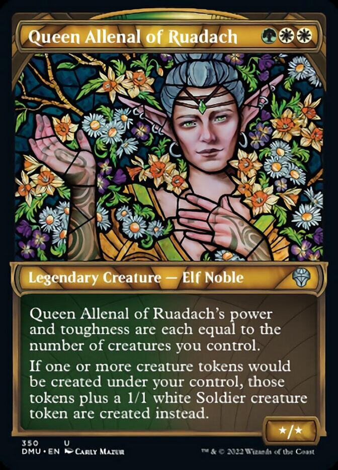 Queen Allenal of Ruadach (Showcase Textured) [Dominaria United] | Dragon's Lair Comics and Fantasy Houston TX