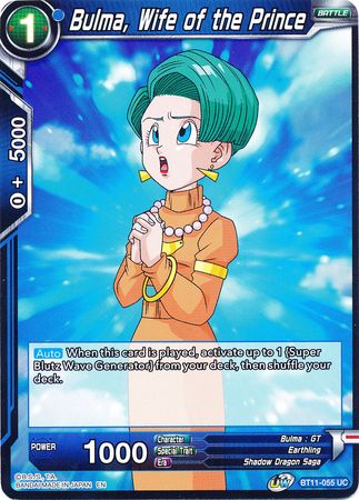 Bulma, Wife of the Prince (BT11-055) [Vermilion Bloodline] | Dragon's Lair Comics and Fantasy Houston TX