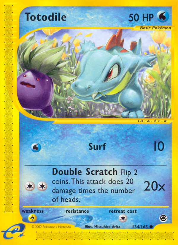 Totodile (134/165) [Expedition: Base Set] | Dragon's Lair Comics and Fantasy Houston TX