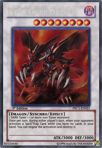 Void Ogre Dragon [PRC1-EN021] Secret Rare | Dragon's Lair Comics and Fantasy Houston TX