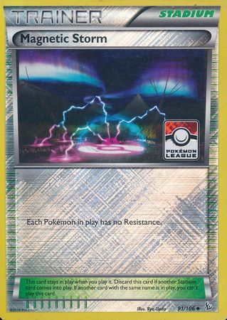 Magnetic Storm (91/106) (League Promo) [XY: Flashfire] | Dragon's Lair Comics and Fantasy Houston TX