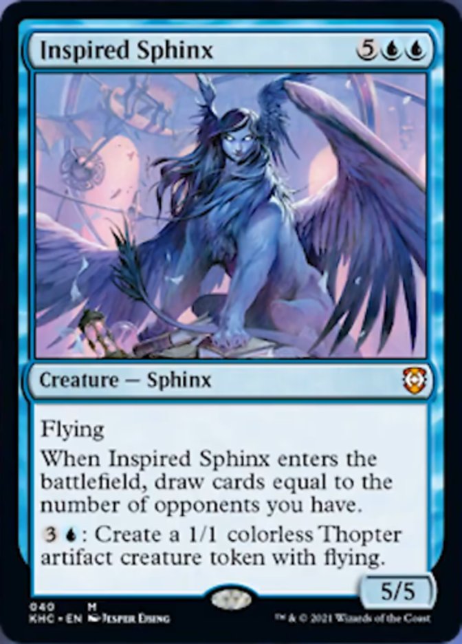 Inspired Sphinx [Kaldheim Commander] | Dragon's Lair Comics and Fantasy Houston TX