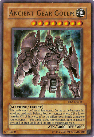 Ancient Gear Golem [DR3-EN186] Ultra Rare | Dragon's Lair Comics and Fantasy Houston TX