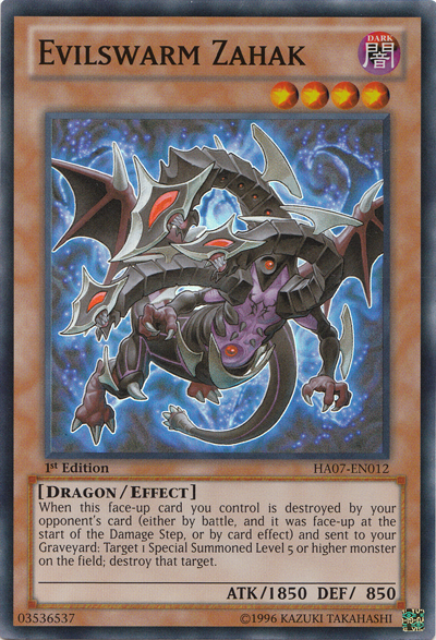 Evilswarm Zahak [HA07-EN012] Super Rare | Dragon's Lair Comics and Fantasy Houston TX