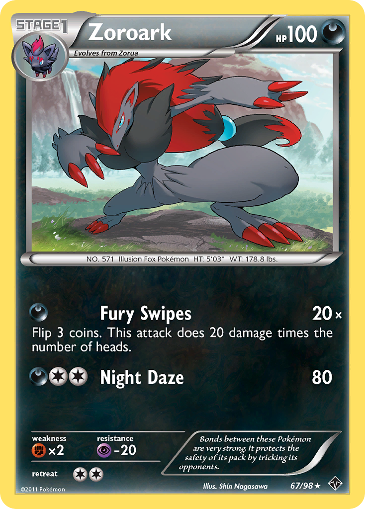 Zoroark (67/98) [Black & White: Emerging Powers] | Dragon's Lair Comics and Fantasy Houston TX