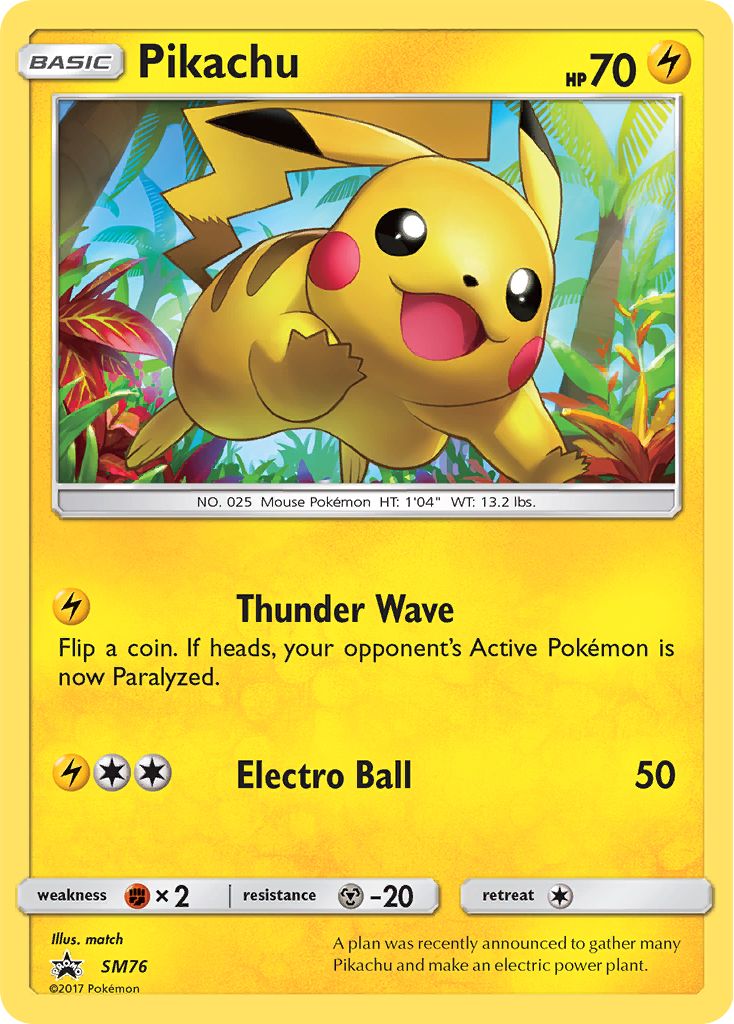 Pikachu (SM76) [Sun & Moon: Black Star Promos] | Dragon's Lair Comics and Fantasy Houston TX