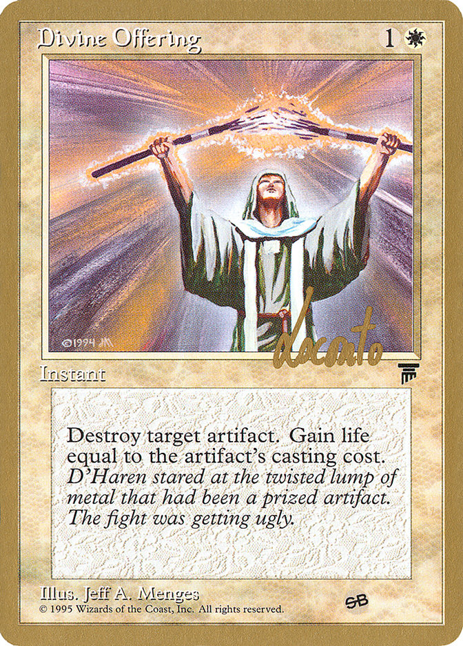 Divine Offering (Michael Loconto) (SB) [Pro Tour Collector Set] | Dragon's Lair Comics and Fantasy Houston TX